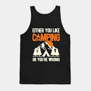 Funny Camping Sayings Tank Top